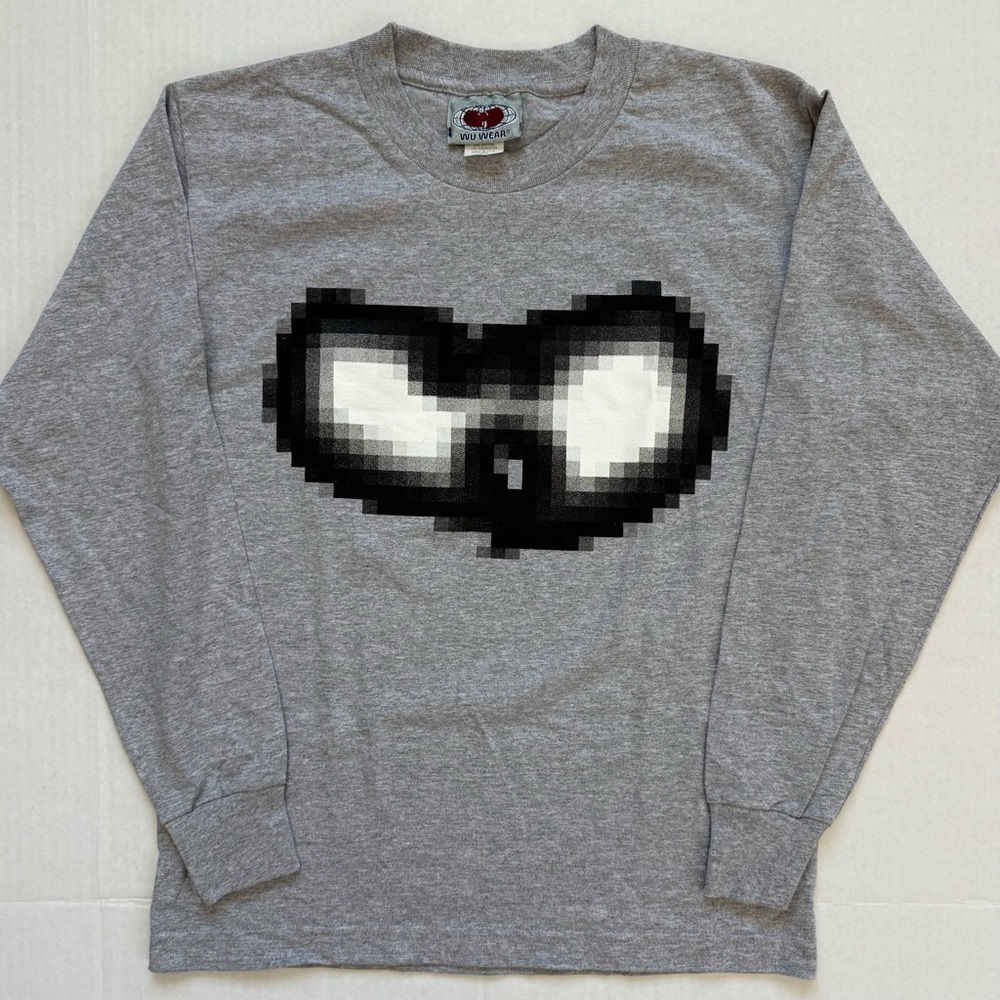 🔴Wu-Wear Shirt Size Medium Long Sleeves Wu-Tang Gray Method Man Raekwon